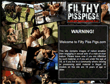 Tablet Screenshot of filthypisspigs.com